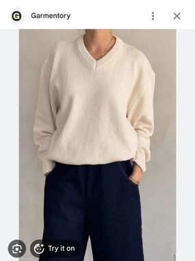 Le Bon Shoppe Gabby Cotton Sweater in Cream